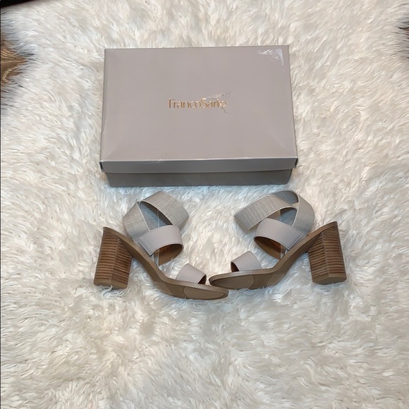 FRANCO SARTO DEAR BLOCK SANDAL in GREY/TAUPE - Picture 10 of 16